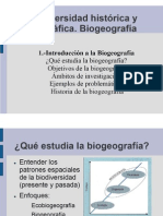 Clase 1. Introduccion A La Biogeografia