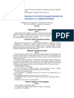 Pravilnik o Nacinu I Postupku Procene Rizika Na Radnom Mestu I U Radnoj Okolini