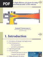 Optimization of a High-efficiency Jet Ejector by Using CFD