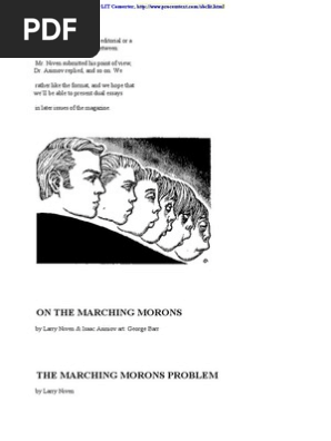 Asimov Niven On The Marching Morons Birth Rate Isaac - 