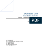 ZXUR 9000 GSM (V6.50.10) Base Station Controller Radio Parameter Reference