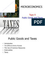 Topic 9 Public Goods and Taxes