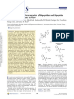 Ribosome-Mediated Incorporation of Dipeptides and Dipeptide