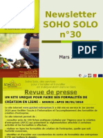 Newsletter Soho Solo n30 Mars-2010