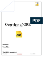 GRE Exam Structure - New by MJA