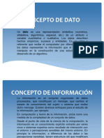 Conceptos de Dato - Información - Entre Otros