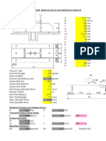 COLUMN BASE DESIGN ANCHOR BOLT SPECS