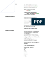 Notes On Sentence Structure