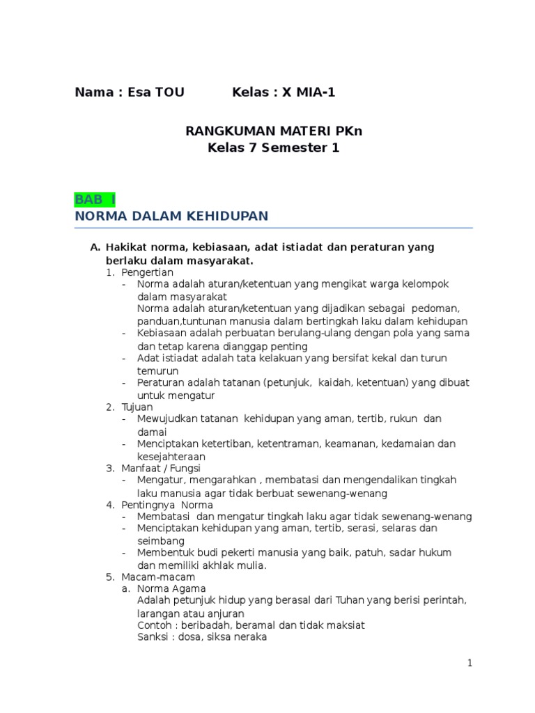 Rangkuman Buku Ips Kelas 7 Kurikulum 2013 Berbagai Buku