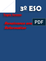 3º ESO. - Topic 7, Renaissance, Reformation and Counter Reformation