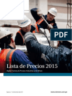 (Catálogo) Lista de Precios 2015 - Siemens