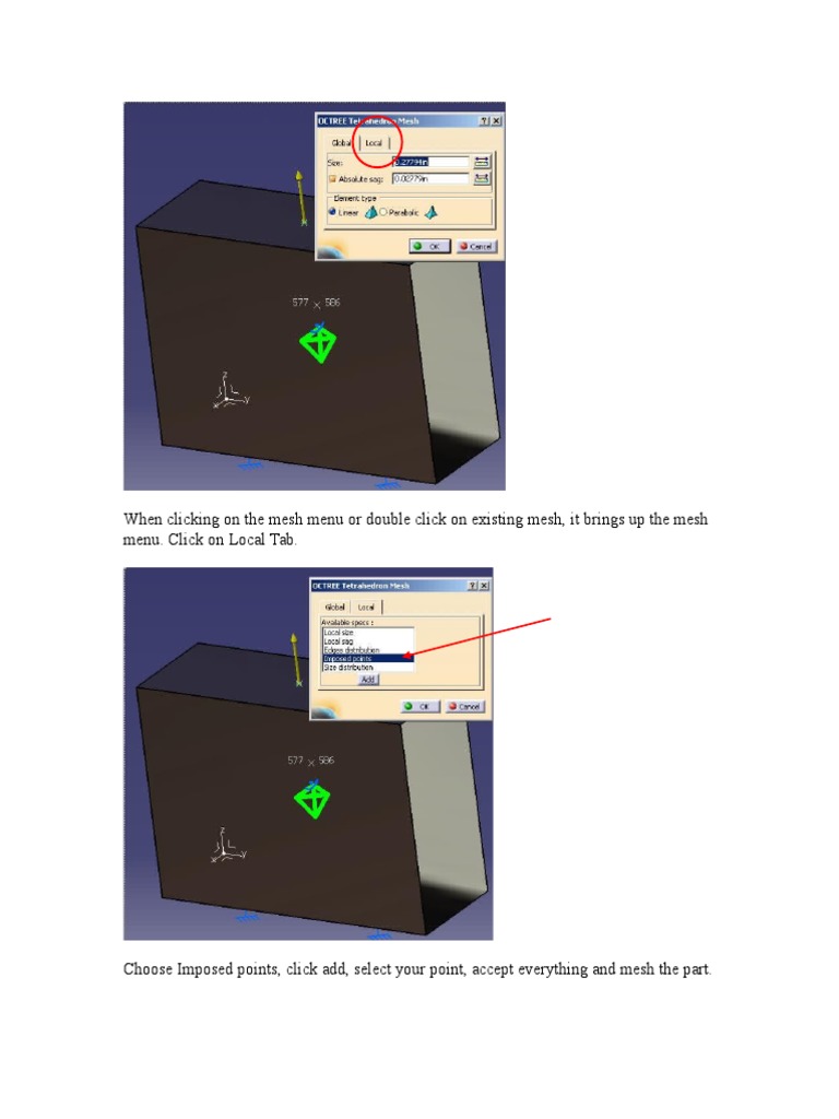 FEM Point Load Analysis in CATIA | PDF | Career & Growth | Computers