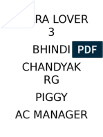 Kalra Lover 3 Bhindi Chandyak RG Piggy Ac Manager