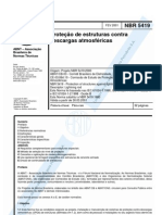 NBR 5419 2001 - ABNT - Proteção de Estruturas Contra Descargas Atmosféricas