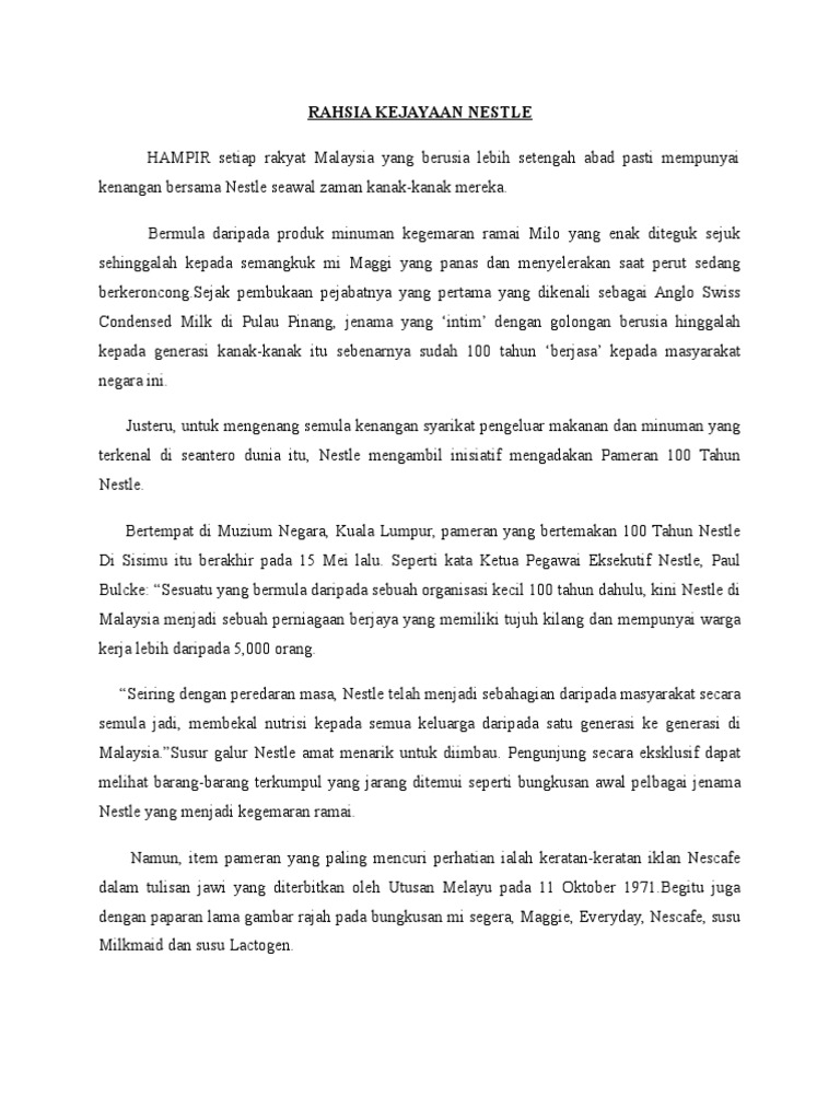 Rahsia Nestle Pdf