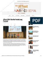 JiFFest 2014 - Film-Film Pendek Yang Personal