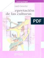 Geertz, Clifford. La Interpretación de Las Culturas