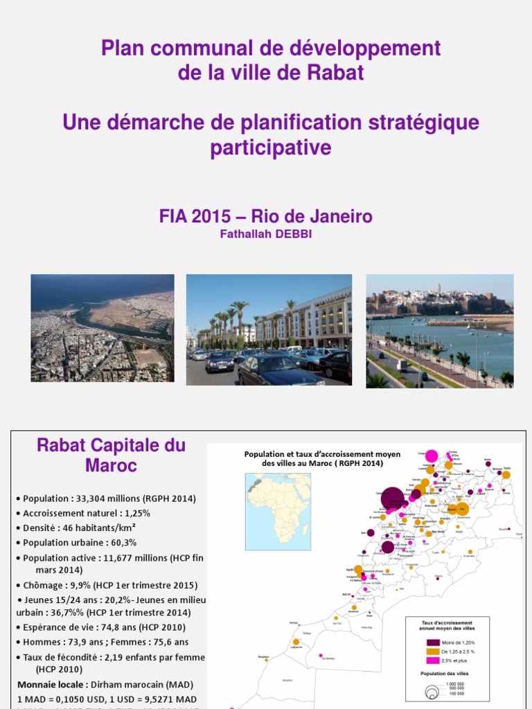 Plan d'Aménagement de Rabat 2025 | PDF | Gouvernance | Transport