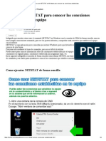 Como Usar NETSTAT en Windows Para Conocer Las Conexiones Establecidas