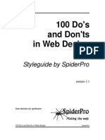 100 Do's and Don'Ts in Web Design