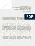 Reseña Del Gral. Bernardo Reyes, Vida de Un Liberal Porfirista