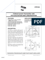 4-20ma Current Transmitter With RTD EXCITATION and