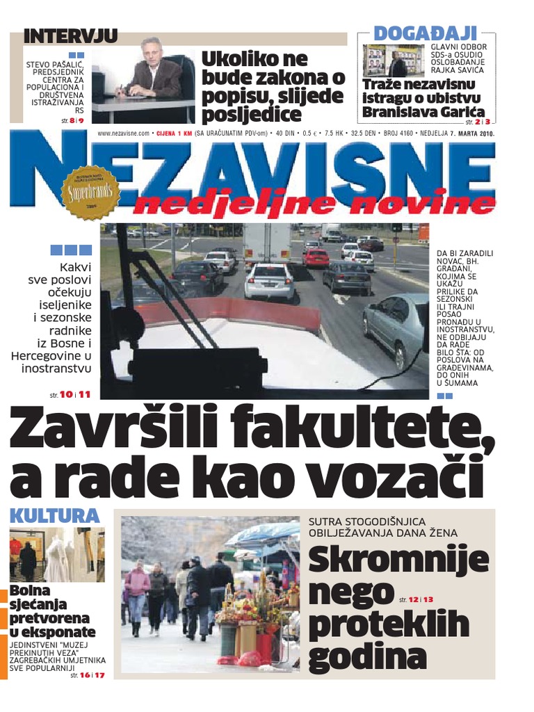 Stevo Pa (Ali), Predsjednik Centra Za Populaciona I | PDF