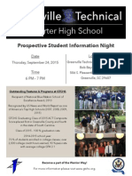 Prospective Student Night Flyer Sept 2015