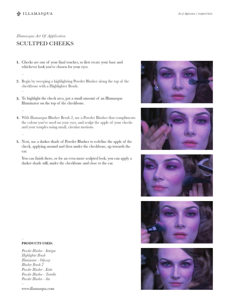 Sculpted Cheeks Makeup Tutorial | PDF