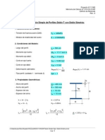 Mathcad - Flexión Simple Viga I Doble Simetría wrefg ergr eg