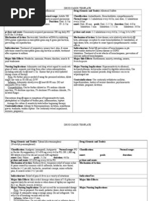Drug Card