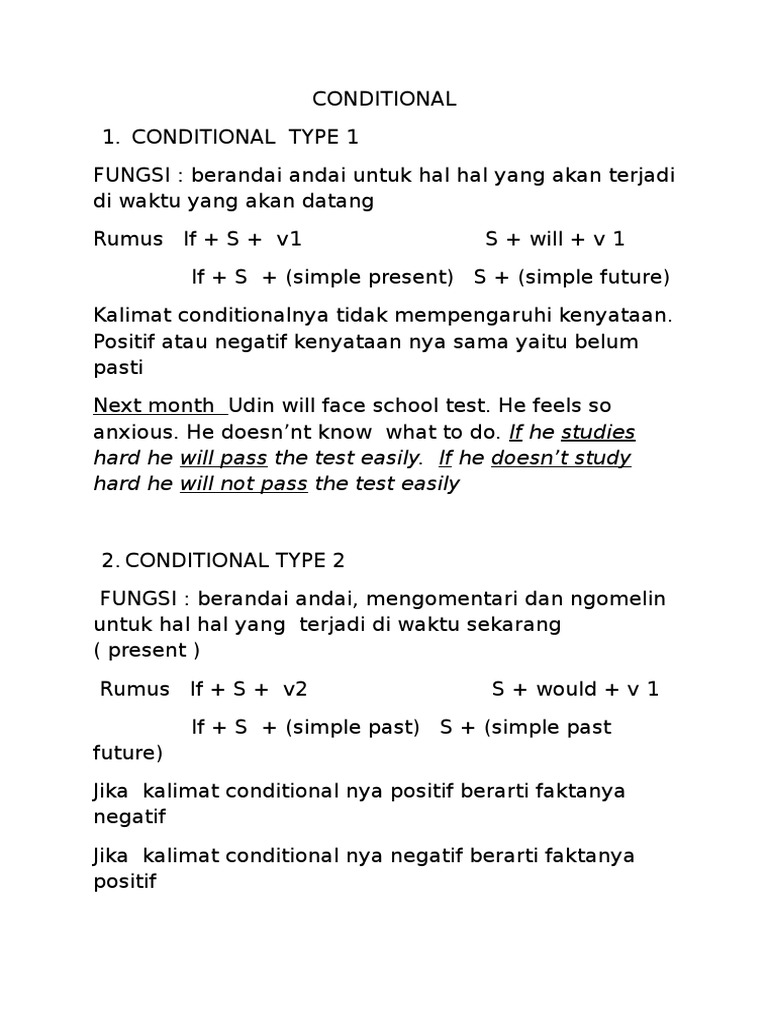 Conditional Sentences Explained | PDF