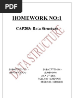 Homework No:1: CAP205: Data Structure