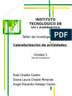 Instituto Tecnológico de Villahermosa: Taller de Investigación I