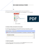 Como Usar Google Form