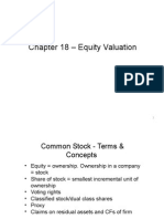 Chapter 18 Equity Valuation Parts 1&2
