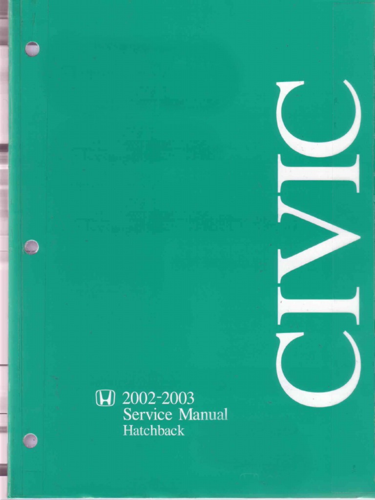2003 Honda Civic EP3 Service Manual | PDF | Motor Vehicle