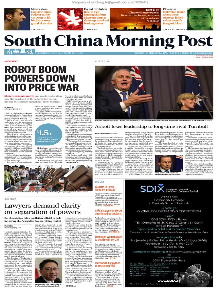 2015-09-15-E3PQtQ-scmp-epaper | Thailand | ShinzÅ Abe - 