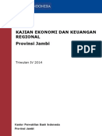 Kajian Ekonomi Dan Keuangan Regional Provinsi Jambi Triwulan IV 2014