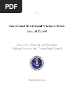 Download US Executive Office of the President  National Science and Technology Council - Social and Behavioral Sciences Team - Annual Report - September 2015 by Seni Nabou SN281470895 doc pdf