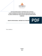 Desafio Profissional Matemática e Processos Gerenciais