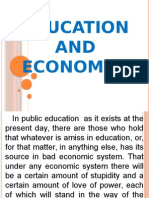 Education and Economics