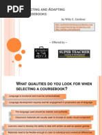 Download Selecting and Adapting Coursebooks by Willy SN28148166 doc pdf
