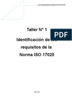 Taller #1 Identificación de Los Requisitos 17025