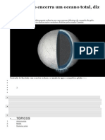 Encelado Encerra Um Oceano Total, Diz A Nasa: Tópicos