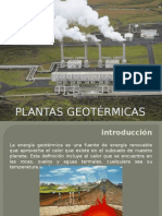 Plantas Geotérmicas