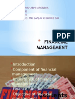Rishabh Itt PPT On Financial Mangment