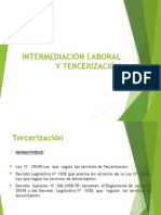 TRABAJO - Intermediación Laboral y Tercerización