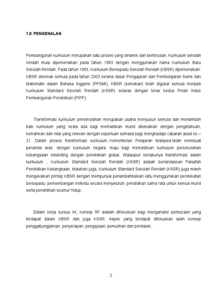 Konsep 5p Dalam Kbsr Pdf