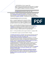 HOTĂRÂRE Nr.925 Din 11 August 2005 Controale Oficiale Pentru Verificarea Conformitatii Cu Legislatia Privind Hrana Anim Si Alimentele